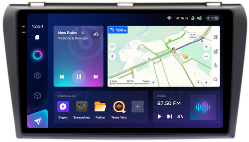 Магнитола для Mazda 3 BK 2003-2009, Axela - Teyes CC3-2K QLed Android 10, ТОП процессор, SIM-слот, CarPlay