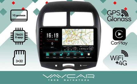 Магнитола для Citroen C4 AirCross 2010-2016 - Vaycar VA14-0026 на Android 13, 8-ядер, 4G SIM-слот