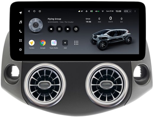 Магнитола для Toyota RAV4 3 2005-2012, Vanguard (рамка LUX 2) - Teyes LUX ONE ROUND монитор 12.3", Android 10, CarPlay, 4G SIM-слот