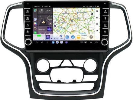 Магнитола для Jeep Grand Cherokee WK2 2013-2021 (взамен 8.4" экрана) - Kuberg EW-1076-2 (кнопки и крутилки) Android 13, TS20, 6+128Гб, CarPlay, 4G SIM-слот