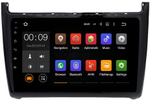 Магнитола для Volkswagen Polo 2009-2020 (черный/серебро) - Airok RX-3707 Android 13, ТОП процессор, 8/128, SIM-слот