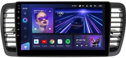 Магнитола для Subaru Legacy 4, Outback 3 2003-2009 (правый руль) - Teyes CC3 монитор 9" QLED на Android 10, ТОП процессор, 4Гб+32Гб, CarPlay, 4G SIM-слот