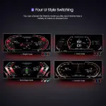 Электронная панель приборов BMW X6 E71 2008-2014 - 1296 с LCD / ЖК 12.3" экраном QLED