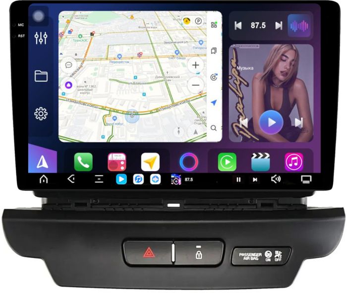 Магнитола для KIA Ceed 3 2018-2020 - FarCar XXL10-1173 монитор 10.36" 2K QLED на Android 14, TS20, 8+256Гб, CarPlay, 4G SIM-слот