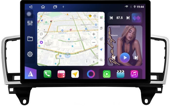 Магнитола для Mercedes-Benz ML W166, GL X166 2011-2015 - FarCar BX877 монитор 13" 2K QLED на Android 13, Быстрая, CarPlay, 4G SIM-слот