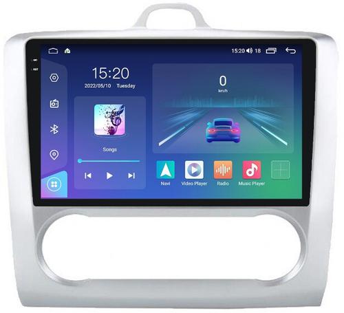 Магнитола для Ford Focus 2 2004-2011 (климат) - Parafar PF696U2K на Android 13, QLED+2K, ТОП процессор, 8Гб+128Гб, CarPlay, 4G SIM-слот