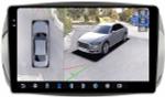 Магнитола для Mercedes-Benz Smart ForTwo/ForFour W453 2014-2023 - FarCar BX9-360-9628 монитор 9.5" 2K QLED на Android 13, Быстрая, CarPlay, 4G SIM-слот, 4 камеры в комплекте