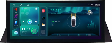 Магнитола для BMW 7 (E65, E66) 2001-2008 - Kuberg HP-2249RGB монитор 12.5" в стиле LEXUS на Android 12, TS10, CarPlay, 4G SIM-слот