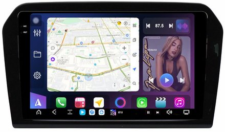 Магнитола для Jetta VA3 2019+ - FarCar XXL9-9512-VA3 монитор 9.5" 2K QLED на Android 14, TS20, 8+256Гб, CarPlay, 4G SIM-слот