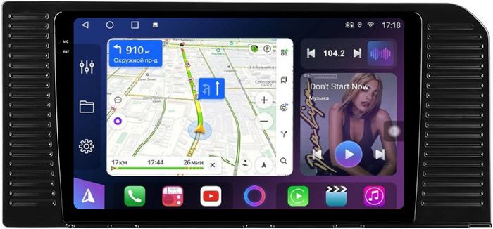 Магнитола для Toyota Land Cruiser Prado 250 2023+ (без 360) - FarCar BM10-2K-9687 монитор 10.36" 2K QLED на Android 14, TS10, 4+32Гб, CarPlay, 4G SIM-слот