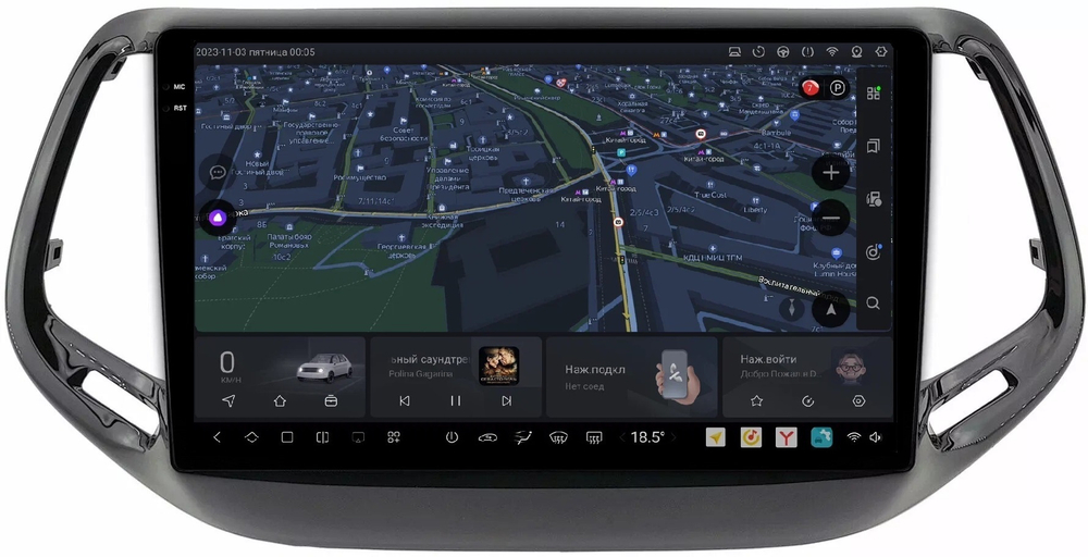 Магнитола для Jeep Compass 2016+ - Kuberg OL-1255 QLed+2K, Android 13, UIS7870 (DUDU7), CarPlay, SIM-слот