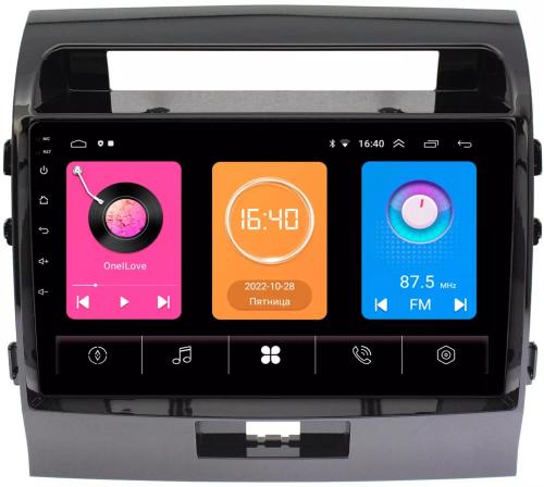 Магнитола для Toyota Land Cruiser 200 2007-2015 (экран климата внизу) -  GT10-1004 на Android 10, 2Гб-16Гб