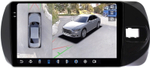 Магнитола для Toyota Vitz 3 2014-2019 - FarCar BX9-360-9540 монитор 9.5" 2K QLED на Android 13, 6Гб+128Гб, CarPlay, 4G SIM-слот, 4 камеры в комплекте