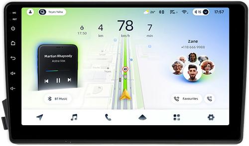 Магнитола для SsangYong Actyon 1 2005-2010, Kyron, Actyon Sports 2006-2016 - Teyes CC4L монитор 9" IPS на Android 14, Snapdragon 662, CarPlay, 4G SIM-слот