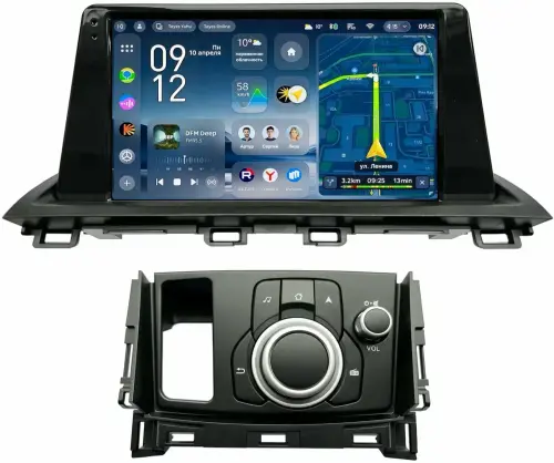 Магнитола для Mazda CX-4 2016-2024 (ШГУ монохром) - Teyes CC4-PRO монитор 9.5" 2K QLED на Android 13, Snapdragon 778G, ИИ, CarPlay, DSP, 4G SIM-слот