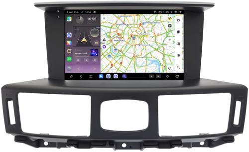 Магнитола для Infiniti Q70, M25, M37 (поддержка Bose и 360) - Kuberg SF-9100 (рамка 9") QLed+2K, Android 13, TS20, CarPlay, 4G SIM-слот