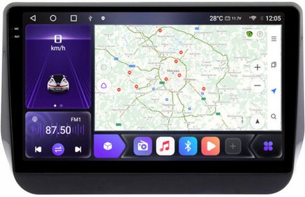 Магнитола для Hyundai Grand Starex 2019+ - Kuberg OL-9727 QLed+2K, Android 12, TS10,  CarPlay, 4G SIM-слот