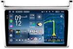 Магнитола для Volkswagen Polo 5 2009-2020 (рамка серебро) - Teyes CC4-PRO монитор 9.5" 2K QLED на Android 13, Snapdragon 778G, ИИ, CarPlay, DSP, 4G SIM-слот
