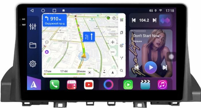 Магнитола для Москвич 3 и JAC JS4 2022-2024 - FarCar BM9-9594 монитор 9.5" QLED на Android 14, TS10, 4+32Гб, CarPlay, 4G SIM-слот