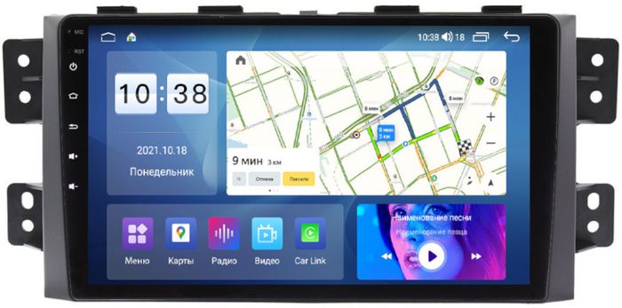 Магнитола для KIA Mohave 2008-2017 - Parafar PF227UHD на Android 13, QLED, ТОП процессор, 8Гб+128Гб, CarPlay, 4G SIM-слот