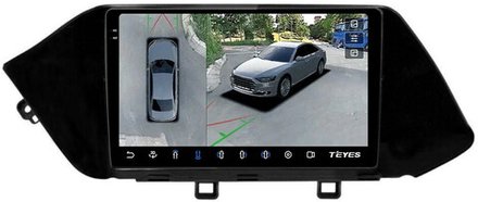 Магнитола для Hyundai Sonata DN8 2020+ - Teyes CC3-2K-360 на Android 10, 2K QLED, 6Гб+128Гб, CarPlay, 4G SIM-слот, 4 камеры в комплекте