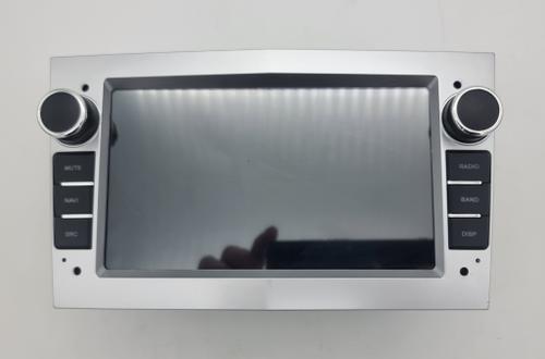 Магнитола для Opel Astra H, Antara, Corsa, Vectra, Zafira B (вниз, серебро) - Kuberg KP-7132S-S10 (кнопки, крутилки) Android 12, ТОП процессор, 4/64Гб, CarPlay, SIM-слот