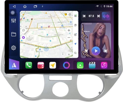Магнитола для Hyundai i20 2009-2012 (кондиционер) - FarCar BX877 монитор 13" 2K QLED на Android 13, TS10, 6+128, CarPlay, 4G SIM-слот