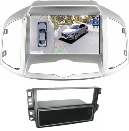 Магнитола для Chevrolet Captiva 2011-2015 (перенос БК вниз) - Teyes CC3-2K-360 монитор 9.5" 2K QLED на Android 10, 6Гб+128Гб, CarPlay, 4G SIM-слот, 4 камеры в комплекте