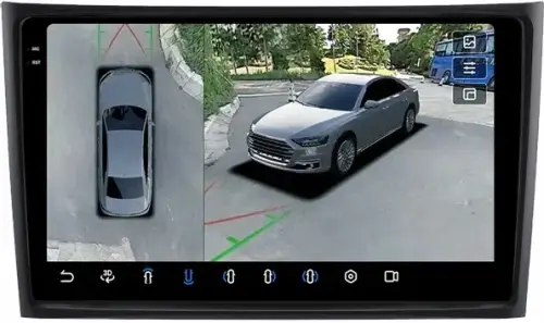 Магнитола для Volvo XC90 2002-2014 (рамка 10 вниз) - FarCar BX10-360-9560F2 монитор 10.36" 2K QLED на Android 13, 6Гб+128Гб, CarPlay, 4G SIM-слот, 4 камеры в комплекте