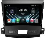 Магнитола для Mitsubishi Outlander XL, Peugeot 4007, Citroen C-Crosser (Rockford, рамка гладкая) - FarCar S280 монитор 9.5" IPS на Android 13, CarPlay