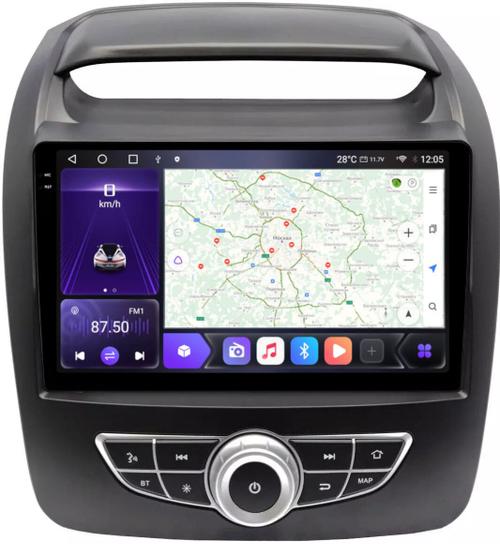 Магнитола для KIA Sorento 2012-2020 (климат на штатном экране) - Kuberg OL-9794-2 QLed+2K, Android 12, TS10,  CarPlay, 4G SIM-слот