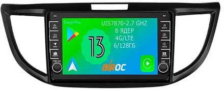 Магнитола для Honda CR-V 2012-2018 - Airoc AB-1904B (кнопки и крутилки), Android 13, TS20, 6/128Гб, SIM-слот, CarPlay