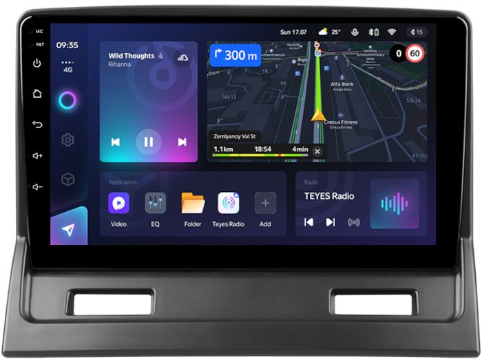 Магнитола для Mitsubishi Galant 9 2003-2012 - Teyes CC3L монитор 9" IPS на Android 10, CarPlay, 4G SIM-слот